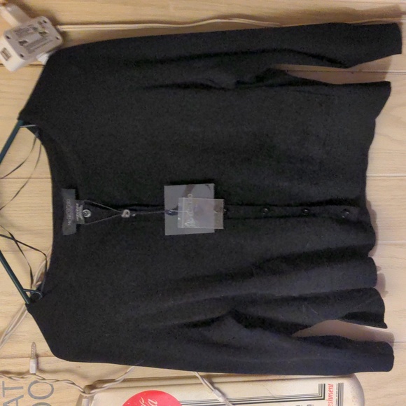 Michel Studio Collection NWT 1X Cardigan Sweater Button Down Long Sleeve Plus 1X - Picture 4 of 11